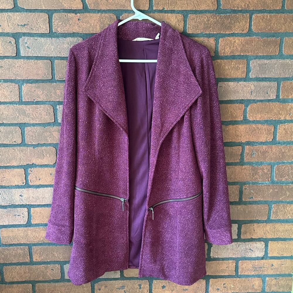 Soft Surroundings Natalya Lined Jacket Purple Size Small Casual Sophisticated